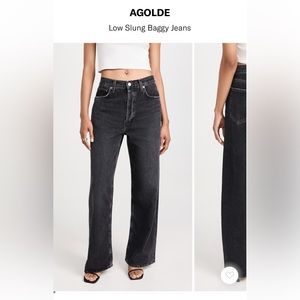 A Golde Low Slung Baggy Jean - Black, worn once!